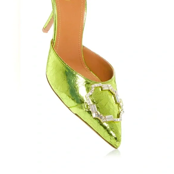 NWT ~ Malone Souliers Pointed Toe Mules - Picture 2 of 6